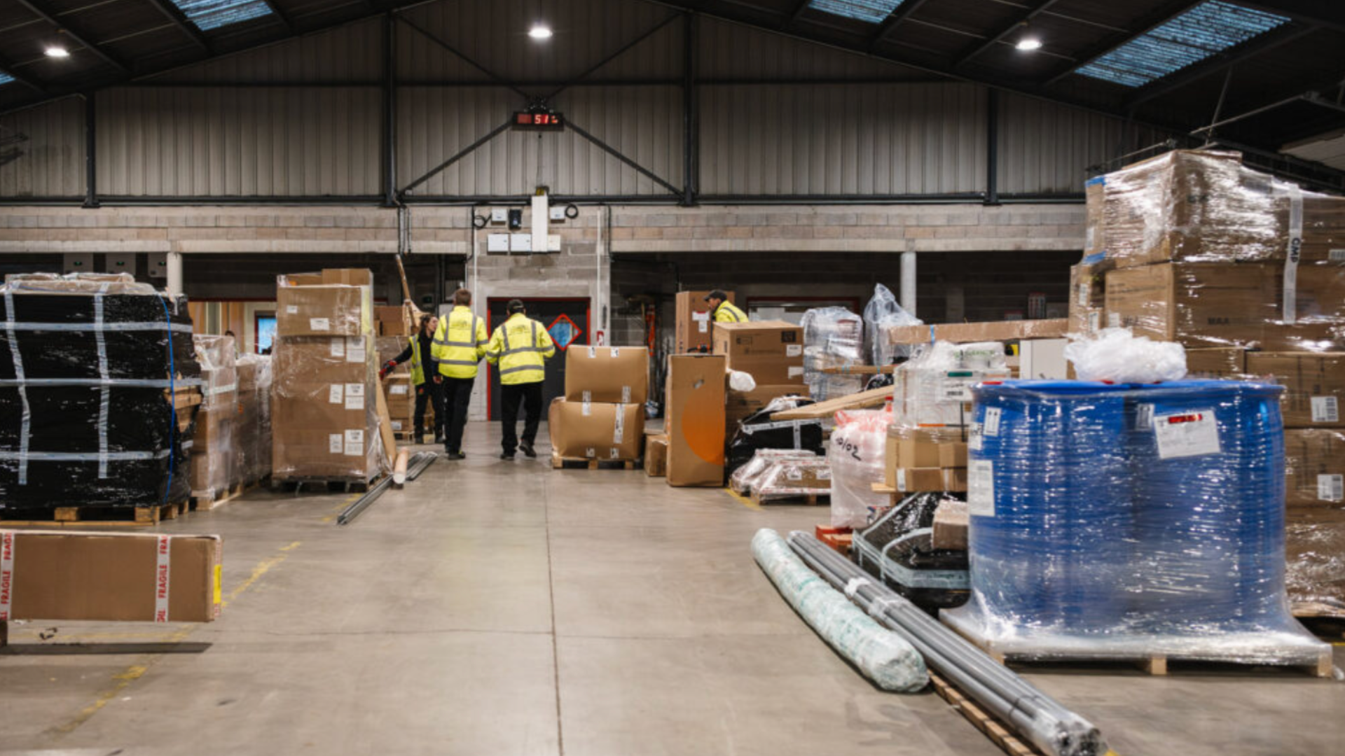 Le chargement des camions